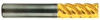 T&O 5 Flute SuperCEED® Solid Carbide TiN Coated 45° Helix Stub Single End Mill, 1/2" Size & Shank Diameter, 5/8" Length of Cut, 2-1/2" Overall Length