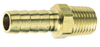 Coilhose Pneumatics Rigid Male Hose Barbed Brass Fitting, 1/2" Hose ID - B0808
