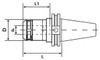 SOWA GS Tooling CAT40 Dual Contact Milling Chuck, GS 3/4", 0.125 - 0.750" Range, 0.750" Hole Dia. - 521-253