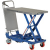 Vestil Steel Hydraulic Elevating Single Scissor Cart, 400 Lb. Capacity, 27-1/2" x 17-1/2" Platform - CART-400