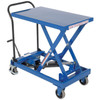 Vestil Steel Premium Single Scissor Lift Cart, 600 lb. Capacity, 33-1/8" x 19-3/4" Platform - CART-600-S-FR