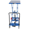 Vestil Steel Premium Double Scissor Lift Cart with Foot Release, 600 lb. Capacity, 33" x 23-1/4" Platform - CART-600-D-FR