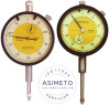 Asimeto Dial Indicator AGD2, 0.25" Range, 0.001" Graduation, 0-50-0 Reading - 7402063