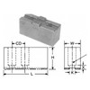 Ajax Tongue & Groove Chuck Jaws, for 18" & Up Chuck, Extra High - 02810140