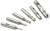 Precise 6 Piece M42 Cobalt 4-Flute End Mill Center Cut Set - 8000-0004
