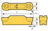 Precise MRMN-300-M Grade Grooving Carbide Insert (Pack of 10) - 6024-3032