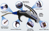GUARDAIR PalmJet Safety Air Gun with 12" Straight Extension - GA4412S