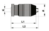 Llambrich USA Keyless Drill Chuck, Taper Mount, 1/32 - 3/8" Capacity, 33JT Mount - JK10J-33