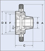 PBA Front Hand Wheel Quickie 5C Collet Chuck, L Type American Standard, L1 - PB23-L1