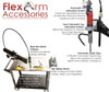 FlexArm Pneumatic Tapping Arm Series S-36, 14-51" Range, 600 RPM - S36-FX900120