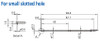 Mitutoyo Small Slotted Hole Stylus, Tip Angle 90°, Tip Radius (5µm) - 12AAE940