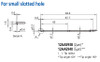 Mitutoyo Small Slotted Hole Stylus, Tip Angle 90°, Tip Radius (5µm) - 12AAE940