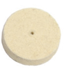 Grobet Solid Felt Wheel Buff, Medium 1" Dia. 1/4" Thick - 17.410