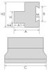 Precise ISCAR TYPE CUT-OFF TOOL BLOCKS