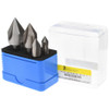 Value Collection HSS 3 Flute Countersink Set, 5-piece, 1/4 to 1" Head Diameter, 60° Angle - 73-464-0