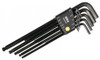 Wiha Ball End Hex Long Arm L-Key Black Inch 13 Piece Set - 36991