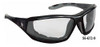 Crews Reaper Safety Glasses, Blue Mirror Lens, Scratch Resistant - 56-674-5
