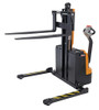 Vestil Narrow Mast Stackers w/Powered Drive & Lift Adjustable Forks
