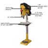 Powermatic PM2800B Drill Press, 1 HP, 1-Phase, 115/230V - PM9-1792800B