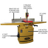 Powermatic 8" Jointer 60C, 2 HP, 1-Phase, 230V - PM9-1610084K