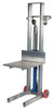 Vestil Lite Load Lift, Aluminum, 20" x 20" Platform, 3-1/8" to 51-1/8" Service Range, Foot Pump Operation - ALLH-2020-FW