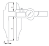 TESA TWIN-CAL 0-12" Electronic Caliper - 00530433