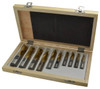 Interstate Single End Mill Set, HSS TiN Coated, 10 pcs, Centercutting, 3/16 - 3/4", 2 Flutes - 71-533-4