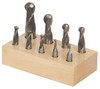 Interstate HSS 2-Flute Ball End Mill Set, Single End, 9 pcs., 1/8 - 3/4" - 70-320-7