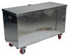 Vestil Aluminum Treadplate Portable Tool Box with Casters, 60" x 24" x 30" - APTS-3060-C