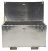 Vestil Aluminum Treadplate Portable Tool Box with Fork Pockets, 48" x 24" x 24" - APTS-2448-F