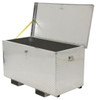 Vestil Aluminum Treadplate Portable Tool Box with Fork Pockets, 60" x 24" x 24" - APTS-2460-F