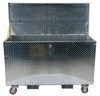 Vestil Aluminum Treadplate Portable Tool Box with Casters & Fork Pockets, 60" x 24" x 24" - APTS-2460-CF