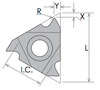 Precise UN-60º Internal Threading & Grooving Carbide Inserts