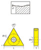 Precise TNMG-332-PM ASA Triangle Negative Rake Carbide Insert Pack of 10 - 6002-1332