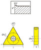 Precise TNMM-322 ASA Triangle Negative Rake Carbide Insert - 6002-5332
