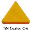Precise TPU-323 ASA Tin Coated C-6 Carbide Insert Without Hole (Pack of 10) - 6023-1323