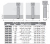 Precise T-Nut Blank 7/8 X 2-1/2 X 3-1/2" & Screw Bolt 3/4-16UNF x 2.95” for KDK 200 Style - 3900-5443