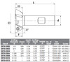 Precise 60º 1-7/8" Cutting Dia. Indexable Dovetail Cutter - 2075-0508