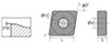 Precise CNMG/DF Diamond Negative Rake Cermet Inserts