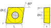 Precise CCMT 80º Diamond Positive Rake Carbide Inserts (Pack of 10)