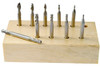 Precise 10 Piece 2 & 4 Flute Double End Mill Set - 8000-0025