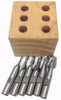 Precise 6 Piece HSS 2 Flute Ball Nose End Mill Set - 8001-0006