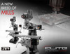 JET Elite 9" x 49" Variable Speed Mill ETM-949 with 2-Axis ACU-RITE 203 DRO, Servo X, Y & Z-Axis Powerfeeds & Air Powered Draw Bar - 894186