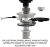 JET Elite 9" x 49" Variable Speed Mill ETM-949 with 3-Axis (Quill) ACU-RITE 203 DRO, Servo X, Y & Z-Axis Powerfeeds & Air Powered Draw Bar - 894192