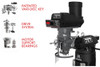 JET Elite 9" x 49" Variable Speed Mill ETM-949 with 2-Axis Newall DP700 DRO & Servo X-Axis Powerfeed - 894217