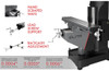 JET Elite 9" x 49" Variable Speed Mill ETM-949 with 2-Axis Newall DP700 DRO & JET X, Y & Z-Axis Powerfeeds - 894156