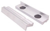 Precise 4" x 1-1/8" Aluminum Soft Prism-Face Vise Jaws with Magnet - 3900-2263
