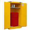 Durham FM Approved 55 Gallon, Self Closing, Yellow Flammable Safety Cabinet - 1055SDSR-50