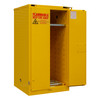 Durham FM Approved 55 Gallon, Self Closing, Yellow Flammable Safety Cabinet - 1055SDSR-50