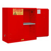 Durham FM Approved 30 Gallon, Manual Closing, Red Flammable Safety Cabinet - 1030M-17